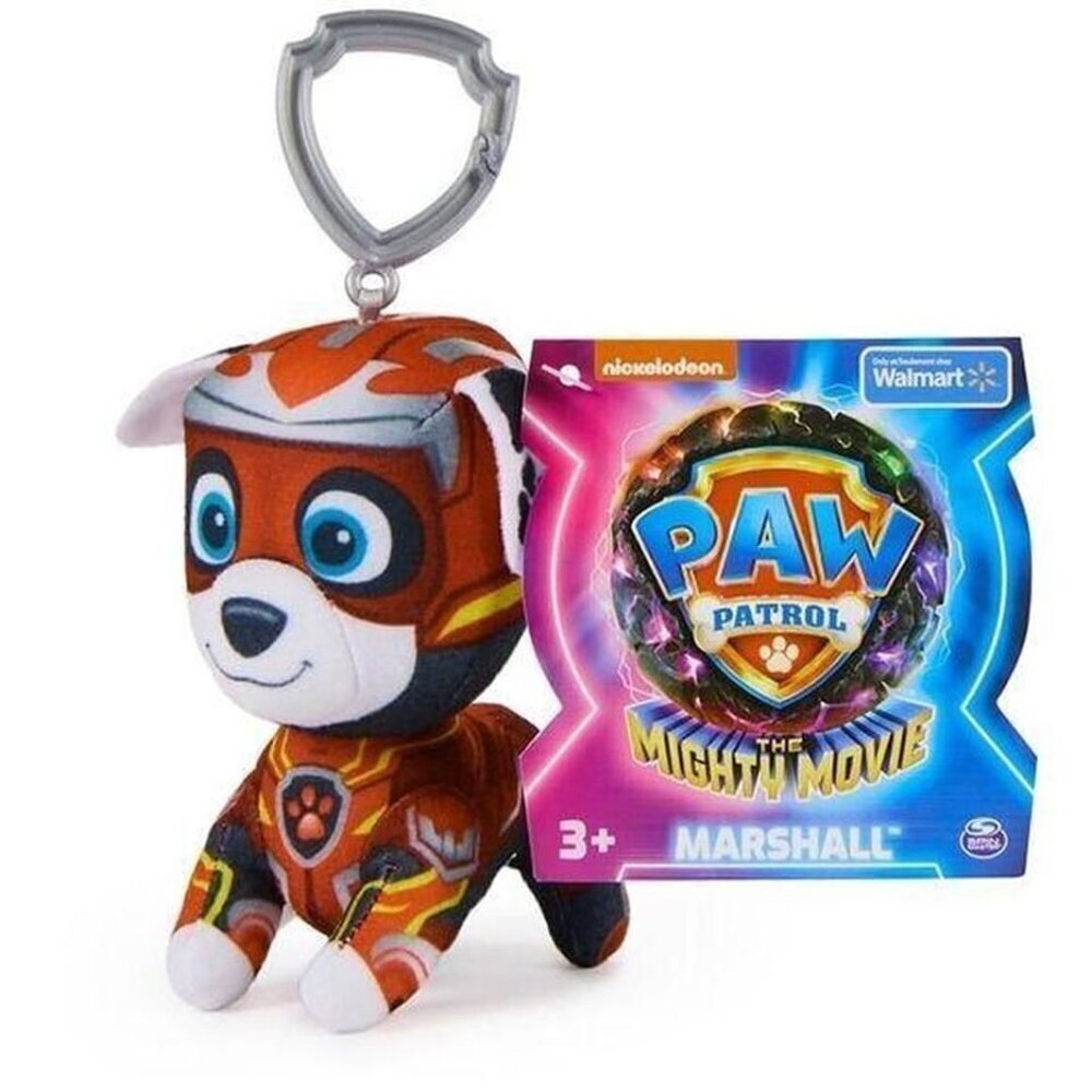 PAW Patrol: The Mighty Movie – Marshall 4″ Clip-On Plush | Keychain Clip – NEW